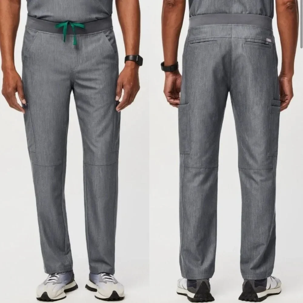 Figs Mens Pants Axim 2.0‎ Cargo Pants Scrubs Grey Technical Collection XL
